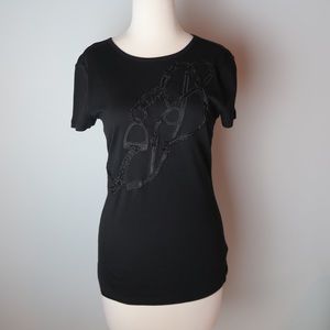 Ralph Lauren Black Equestrian Tee